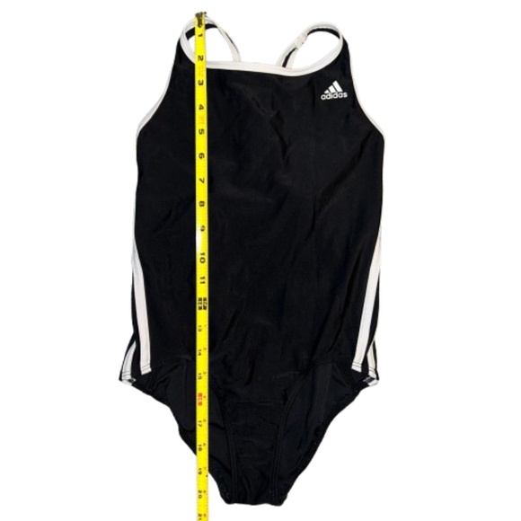 ADIDAS one piece swim suit kids black and white Infinitex - Picture 9 of 14